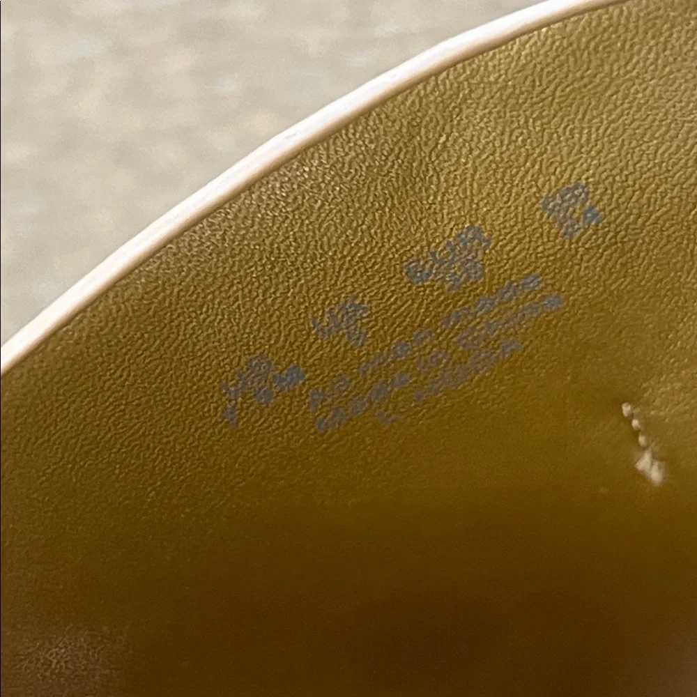 Franco Sarto Gold Metallic Platform Slide Sandals